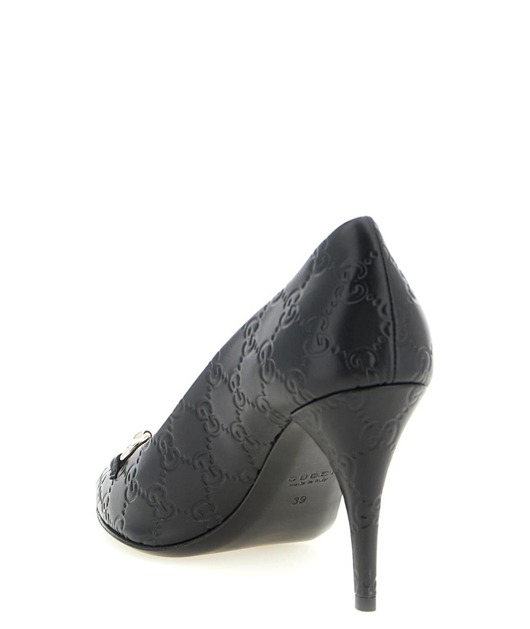 GUCCI Черные кожаные туфли, фото 3