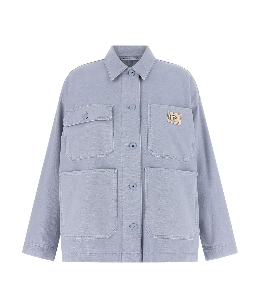 WEEKEND MAX MARA Голубая хлопковая куртка, фото 1