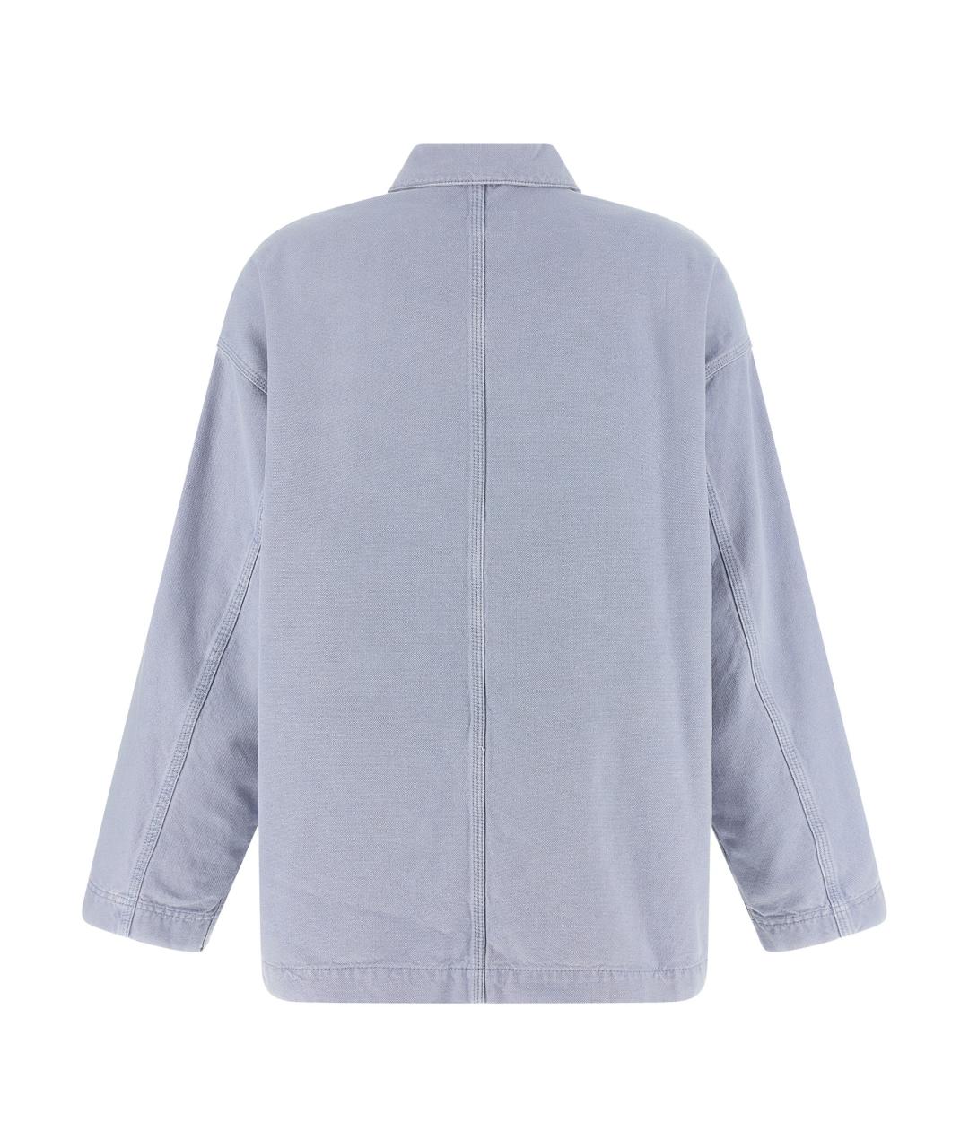 WEEKEND MAX MARA Голубая хлопковая куртка, фото 2