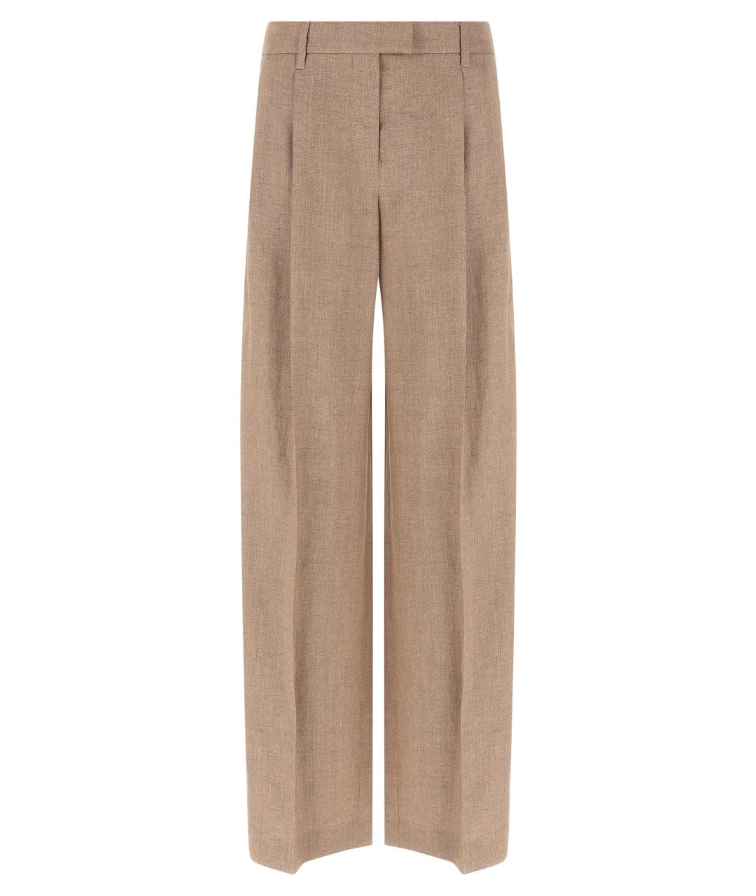 BRUNELLO CUCINELLI Розовые прямые брюки, фото 1