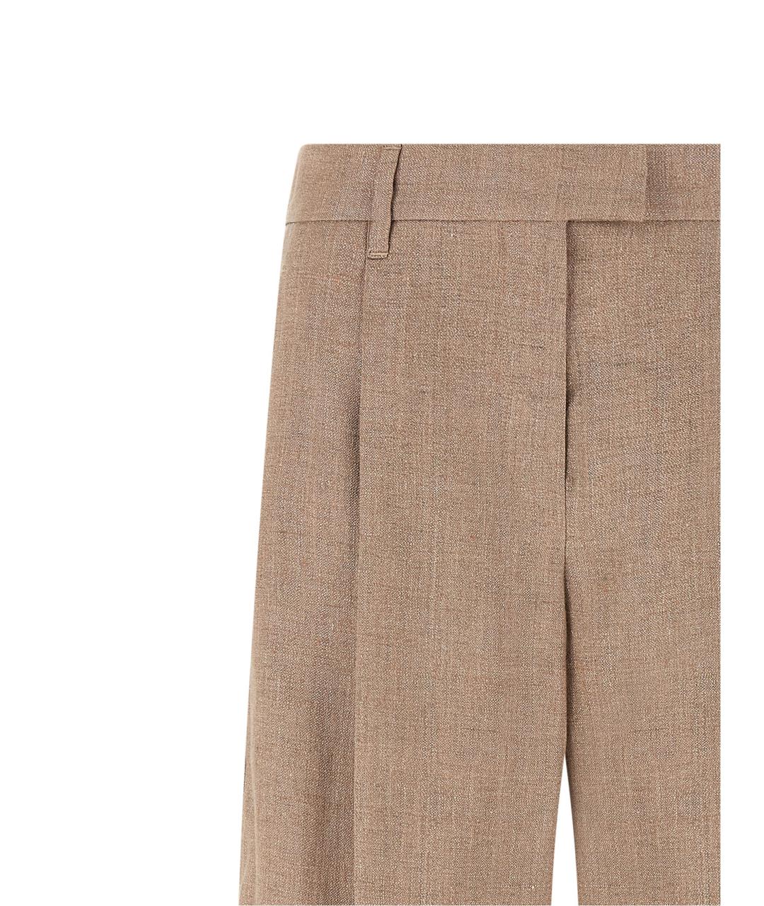 BRUNELLO CUCINELLI Розовые прямые брюки, фото 3