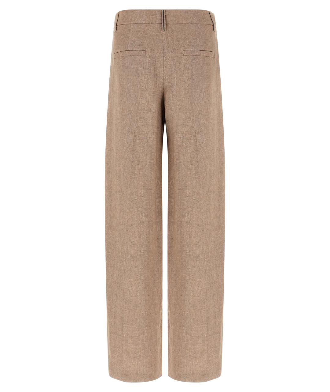 BRUNELLO CUCINELLI Розовые прямые брюки, фото 2