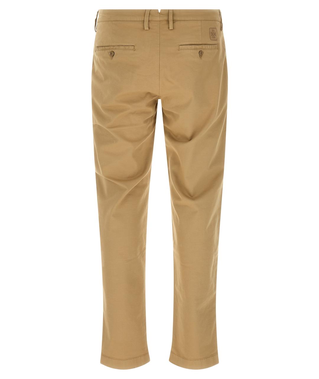 JACOB COHEN Бежевые хлопковые повседневные брюки, фото 2