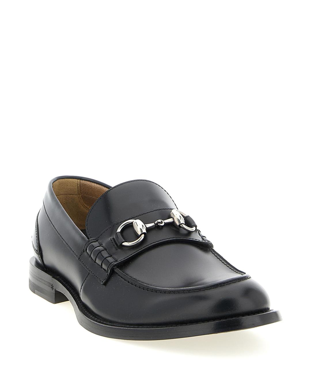 GUCCI Черные кожаные лоферы, фото 2