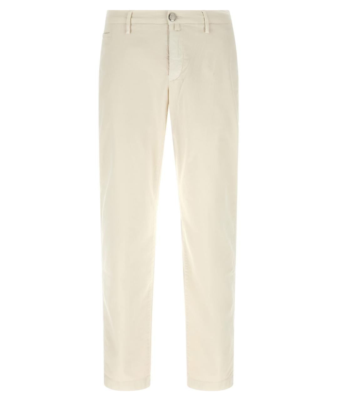 JACOB COHEN Белые хлопковые повседневные брюки, фото 1