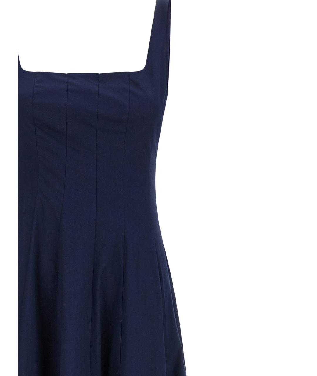 STAUD Синее хлопковое платье, фото 3