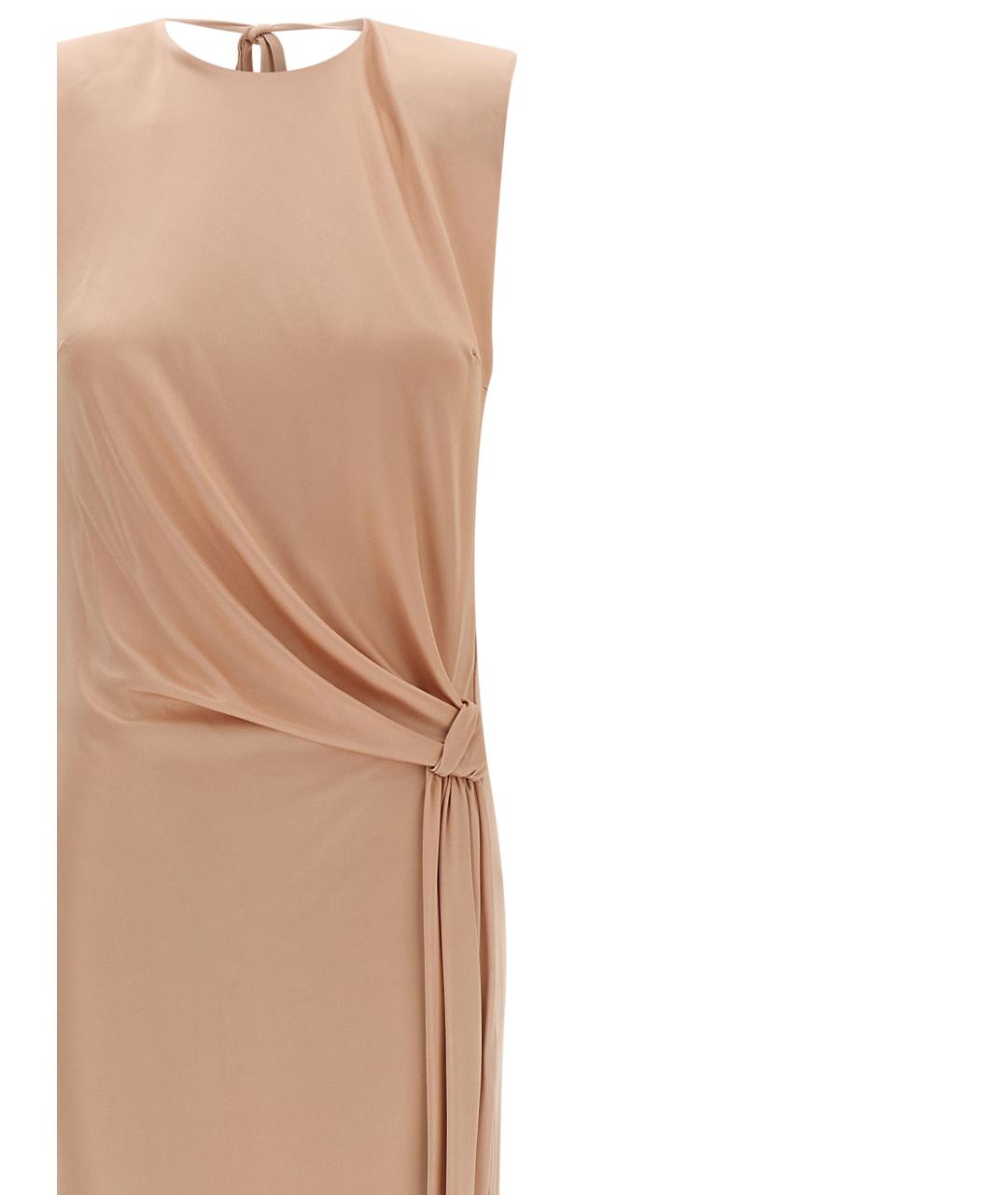 ELISABETTA FRANCHI Розовое вискозное вечернее платье, фото 3