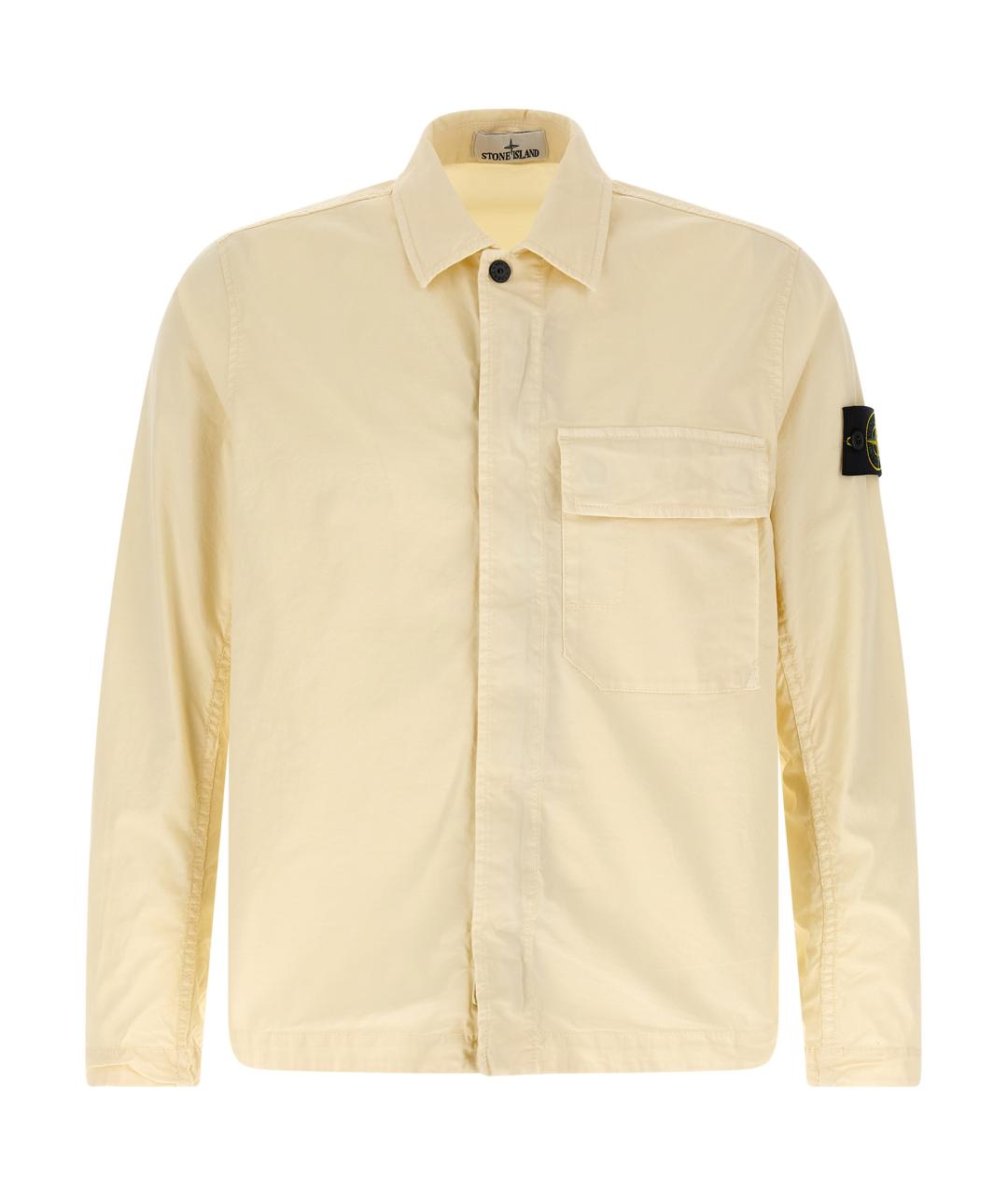 STONE ISLAND Бежевая хлопковая куртка, фото 1
