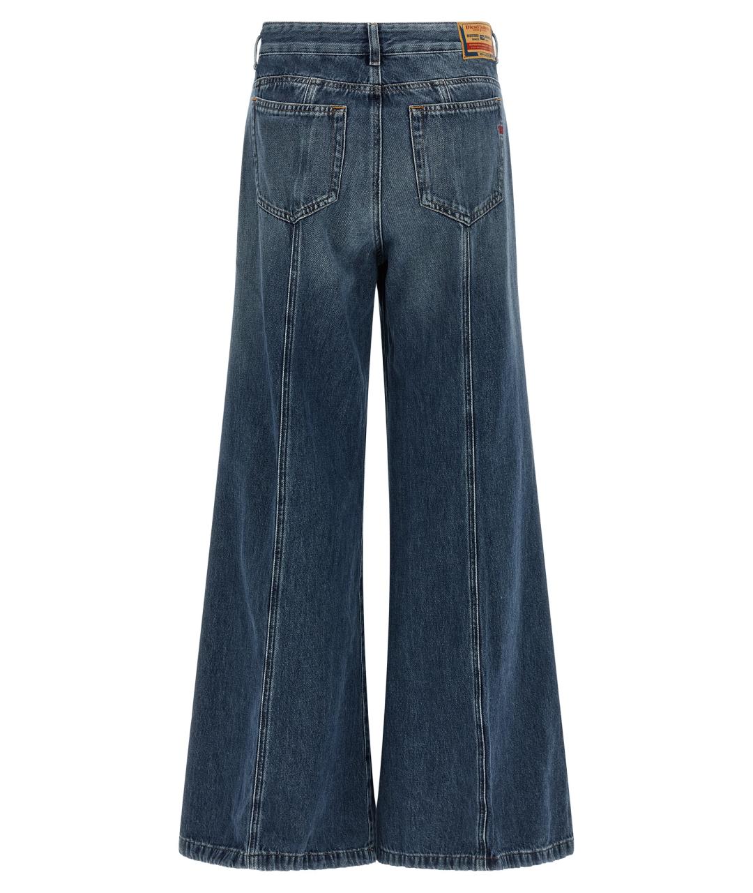 DIESEL Синие хлопковые прямые джинсы, фото 2