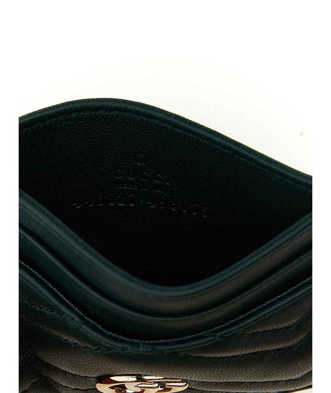 GUCCI Зеленый кожаный кардхолдер, фото 3