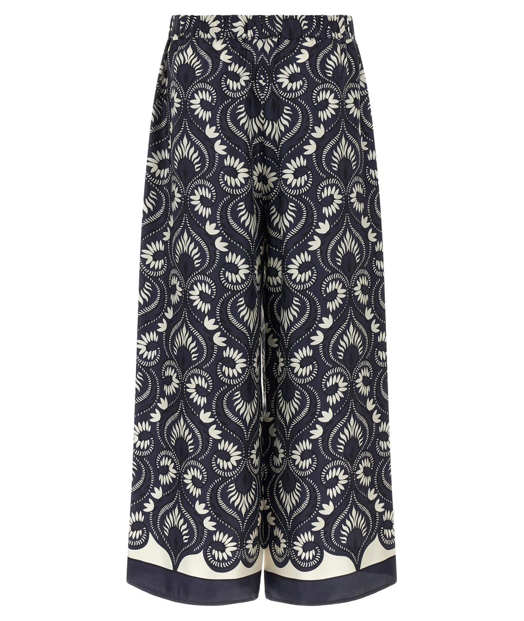 WEEKEND MAX MARA Мульти шелковые прямые брюки, фото 2