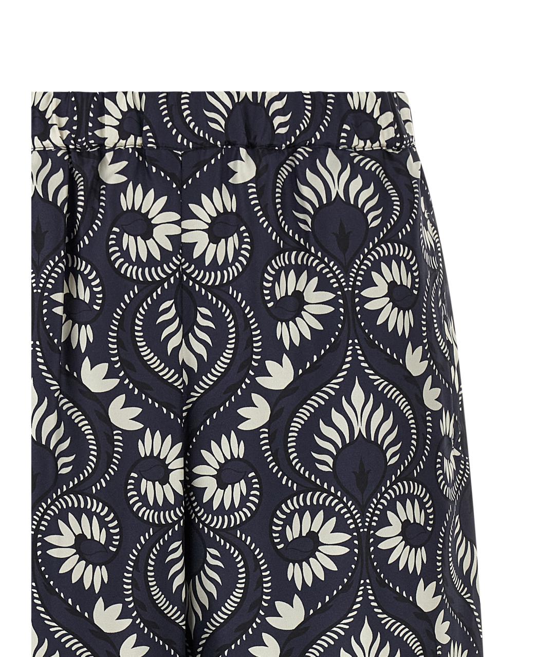 WEEKEND MAX MARA Мульти шелковые прямые брюки, фото 3