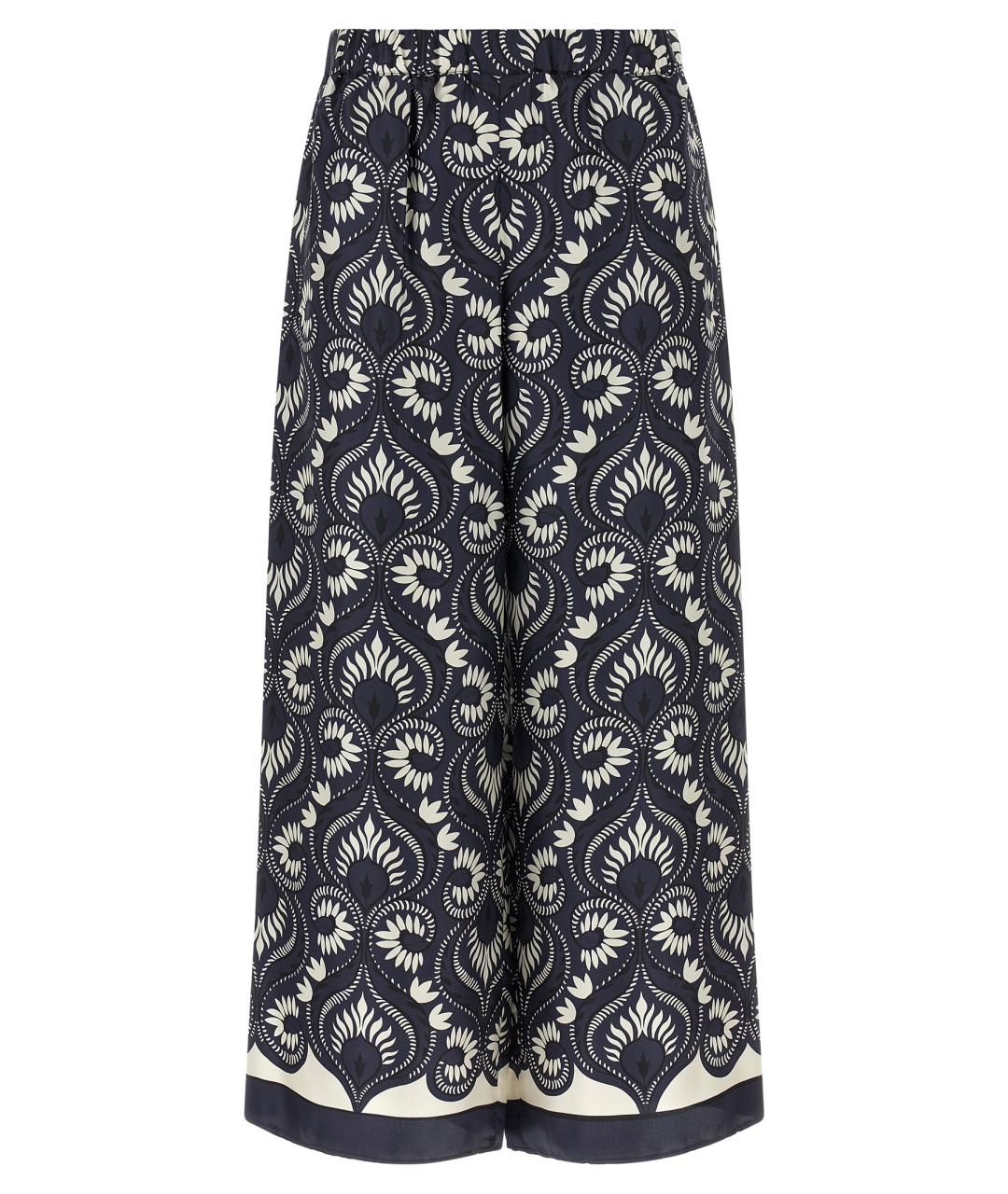 WEEKEND MAX MARA Мульти шелковые прямые брюки, фото 1