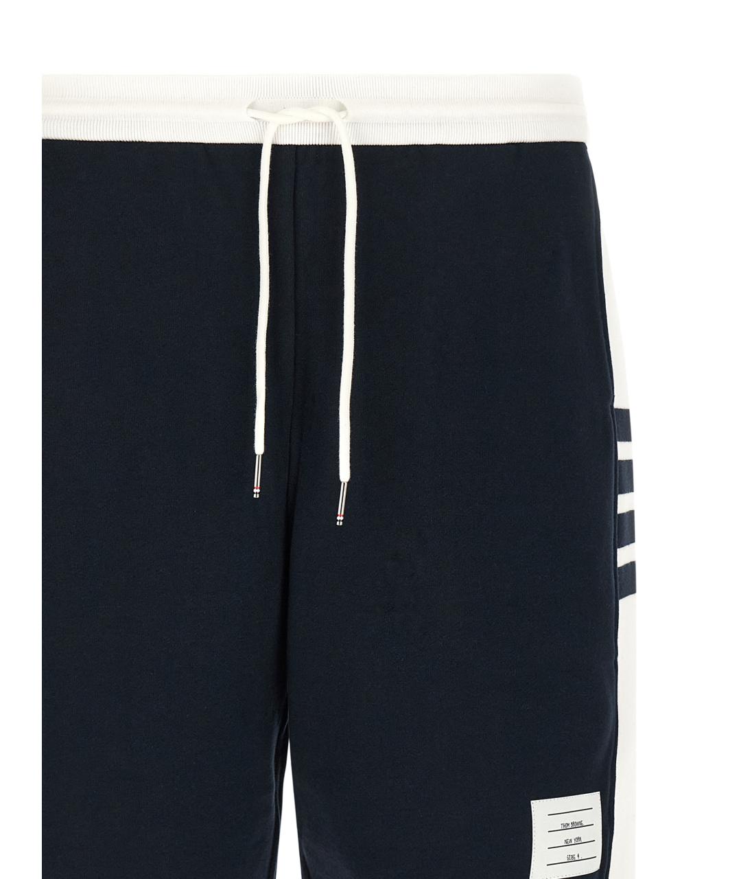 THOM BROWNE Синие хлопковые шорты, фото 3