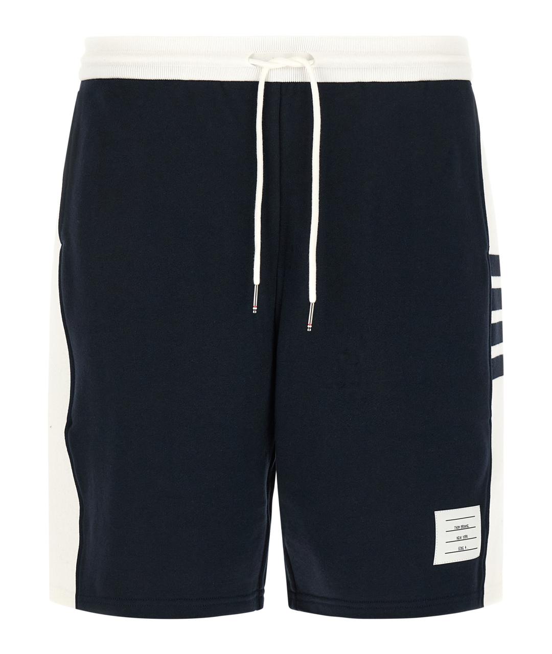 THOM BROWNE Синие хлопковые шорты, фото 1