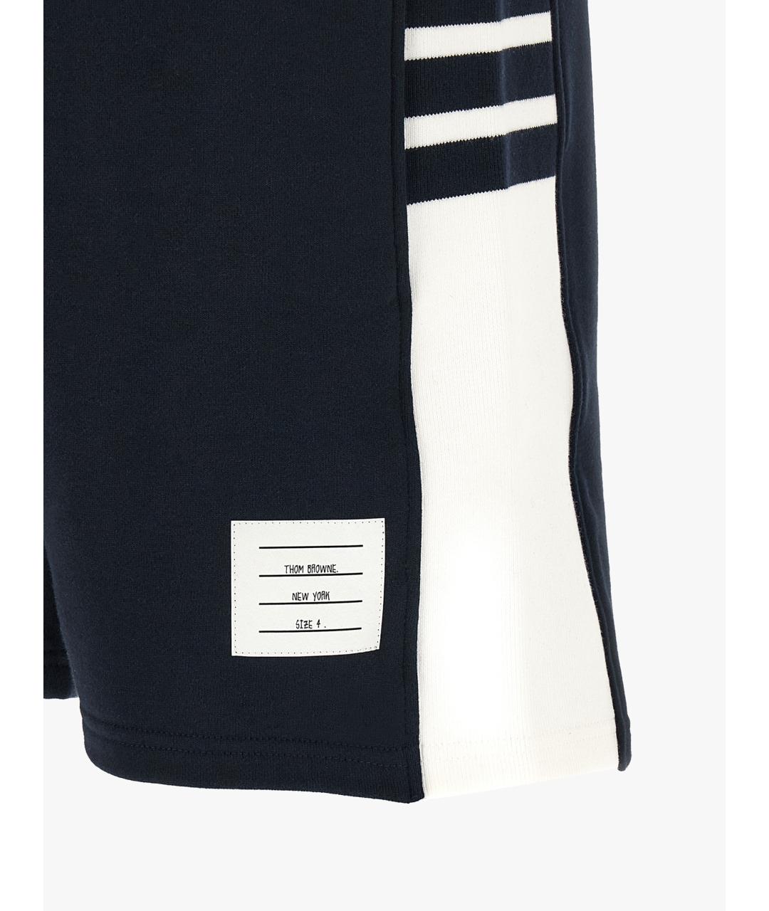 THOM BROWNE Синие хлопковые шорты, фото 5