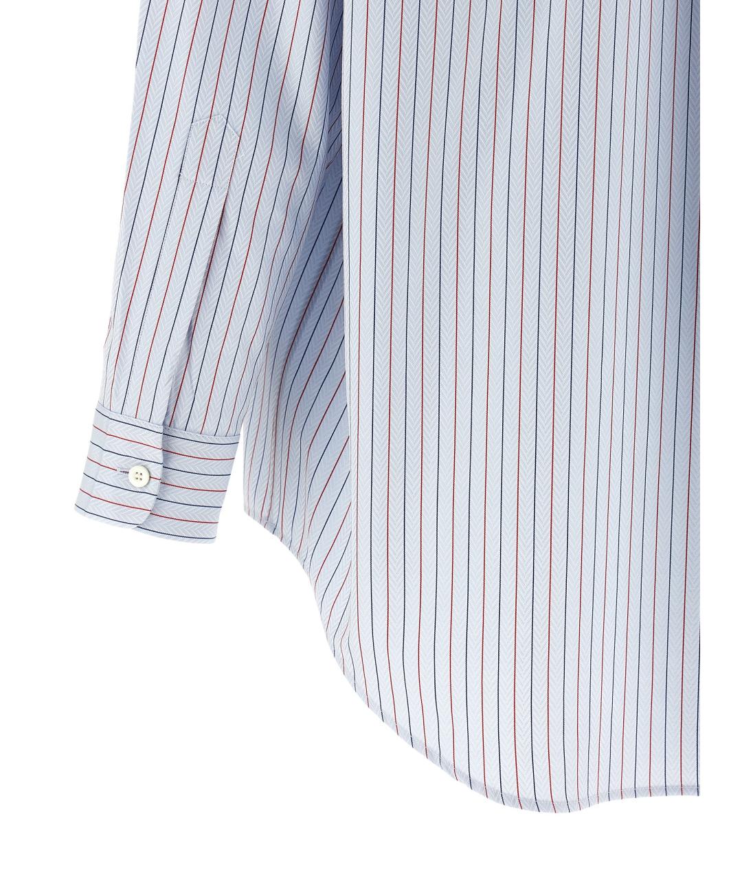 PRADA Голубая хлопковая блузы, фото 4