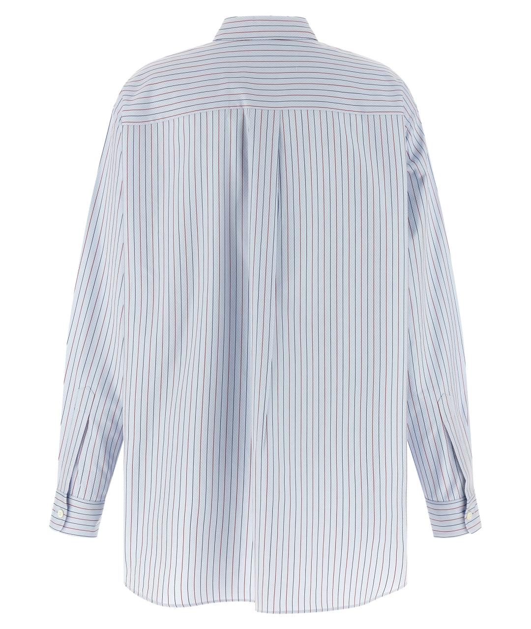 PRADA Голубая хлопковая блузы, фото 2