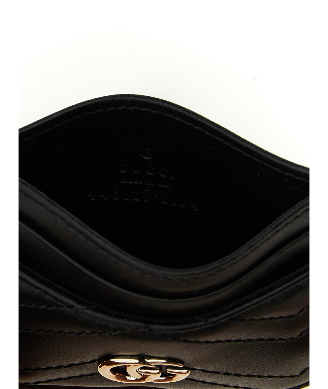 GUCCI Черный кожаный кардхолдер, фото 3