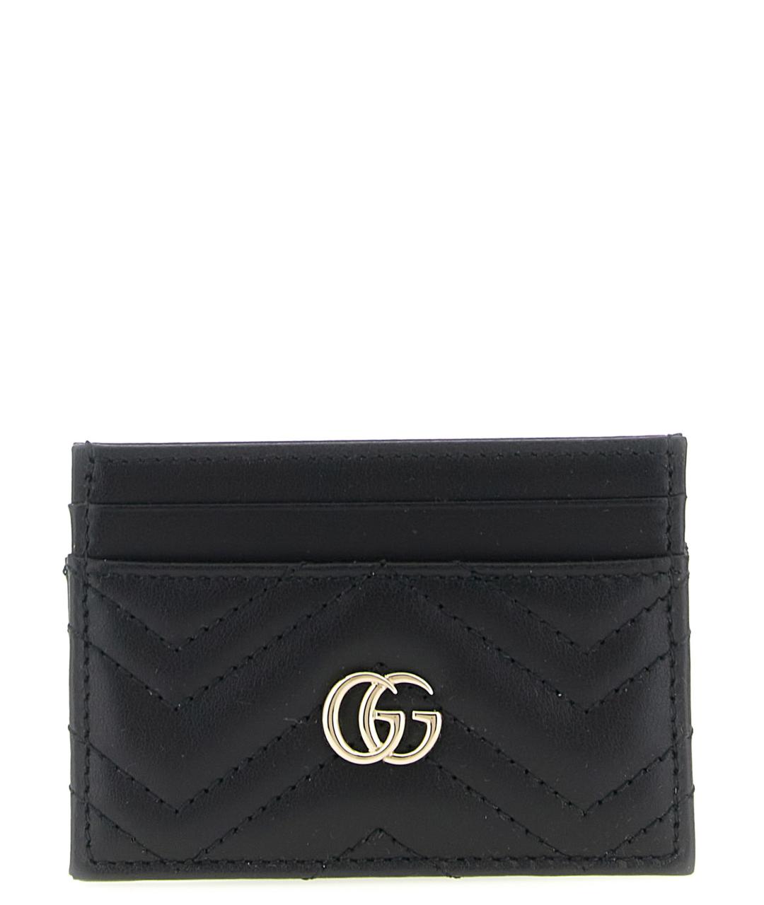 GUCCI Черный кожаный кардхолдер, фото 1