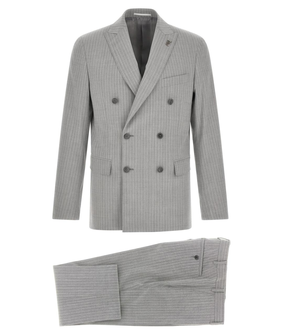 PAL ZILERI Серый классический костюм, фото 1