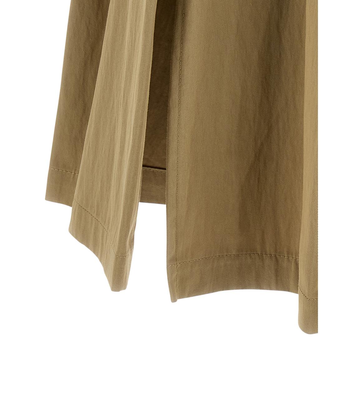 WEEKEND MAX MARA Бежевая хлопковая юбка миди, фото 5