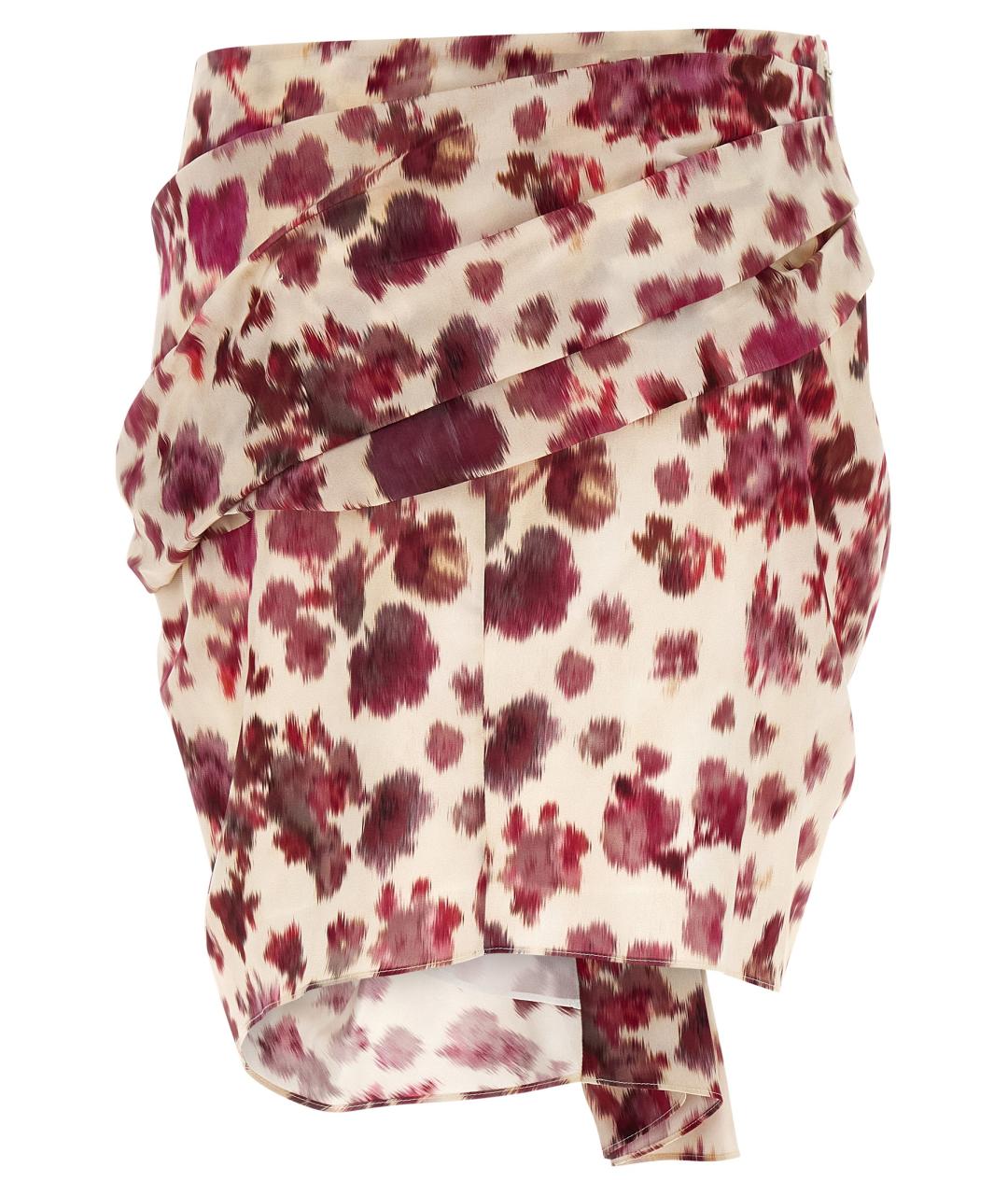 ISABEL MARANT Мульти шелковая юбка мини, фото 2