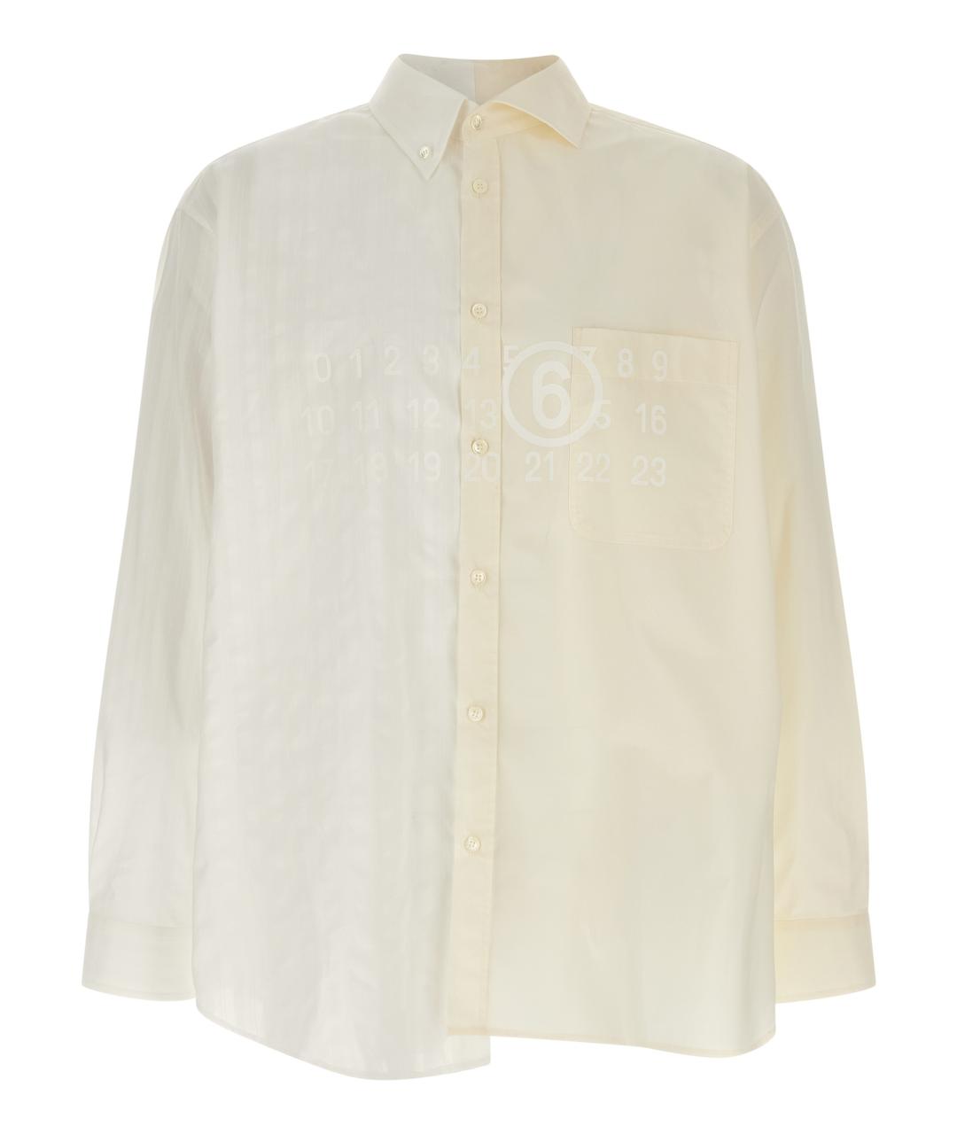 MM6 MAISON MARGIELA Мульти хлопковая кэжуал рубашка, фото 1