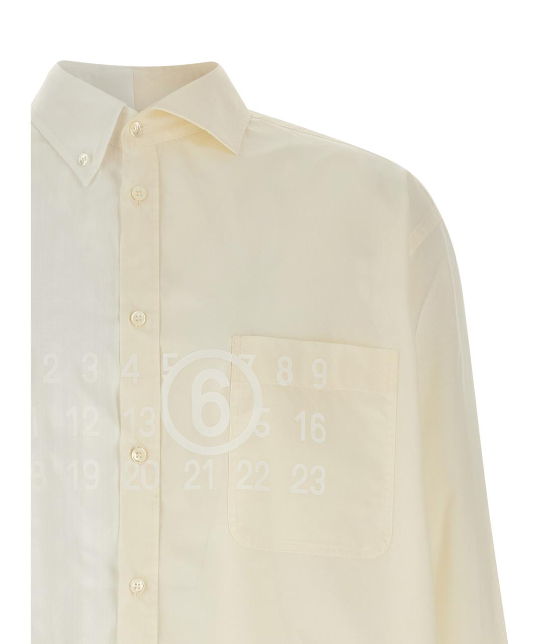 MM6 MAISON MARGIELA Мульти хлопковая кэжуал рубашка, фото 3