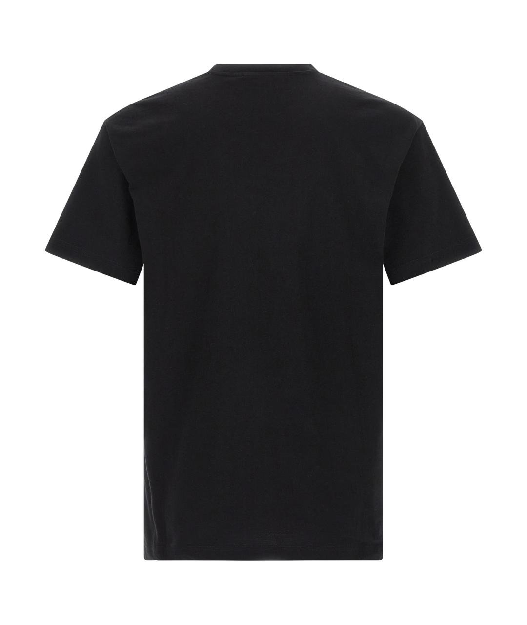 GUCCI Черная хлопковая футболка, фото 2