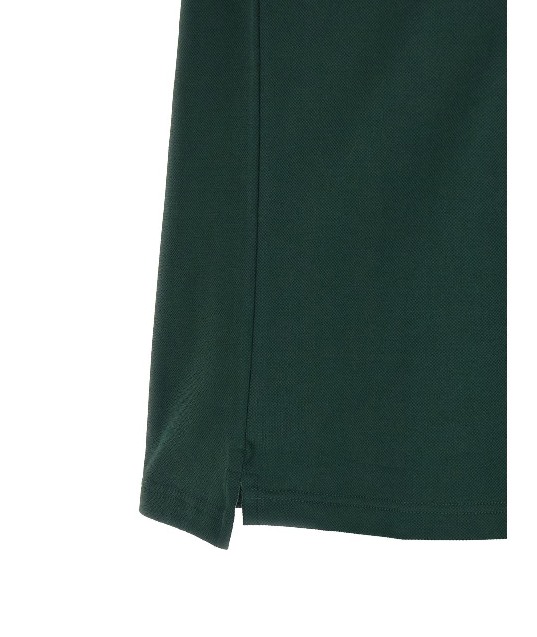 GUCCI Зеленые хлопковое поло с коротким рукавом, фото 4
