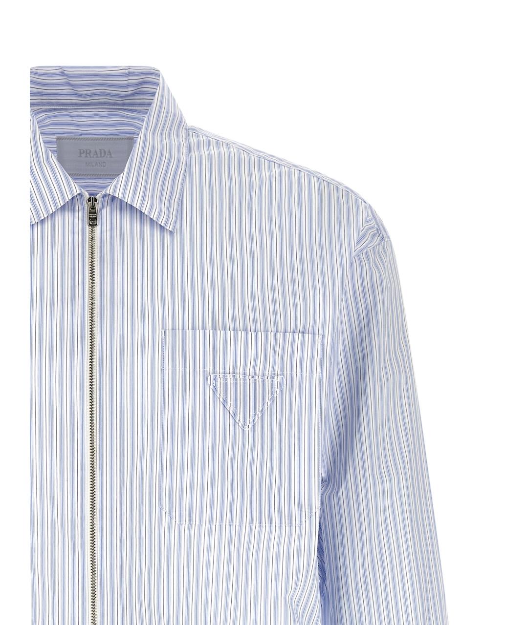 PRADA Голубая кэжуал рубашка, фото 3