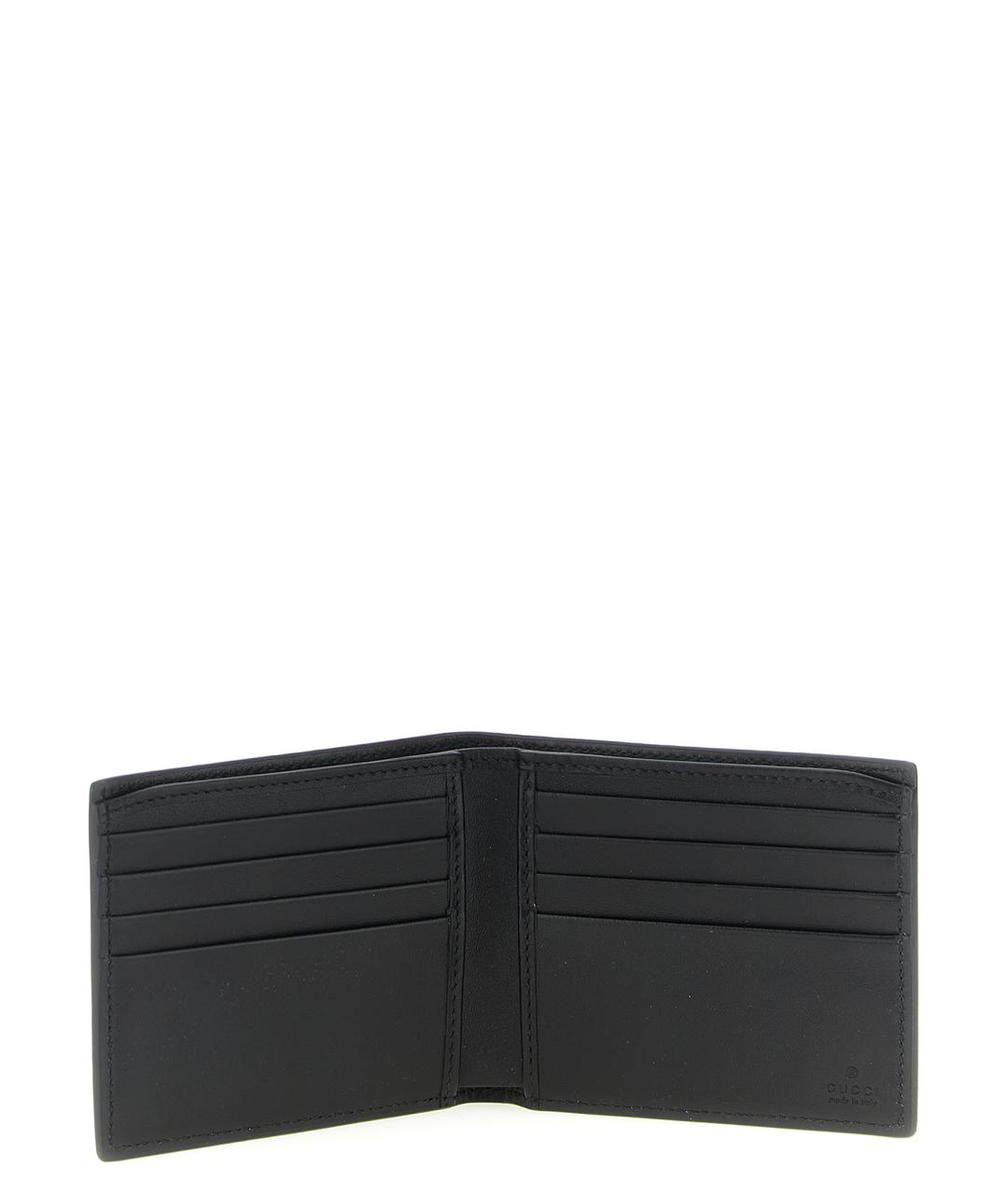 GUCCI Черный кожаный кошелек, фото 3