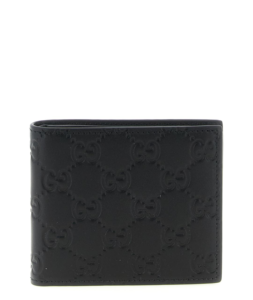 GUCCI Черный кожаный кошелек, фото 1