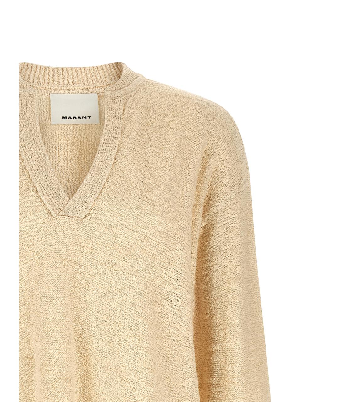 ISABEL MARANT Бежевый хлопковый джемпер / свитер, фото 3