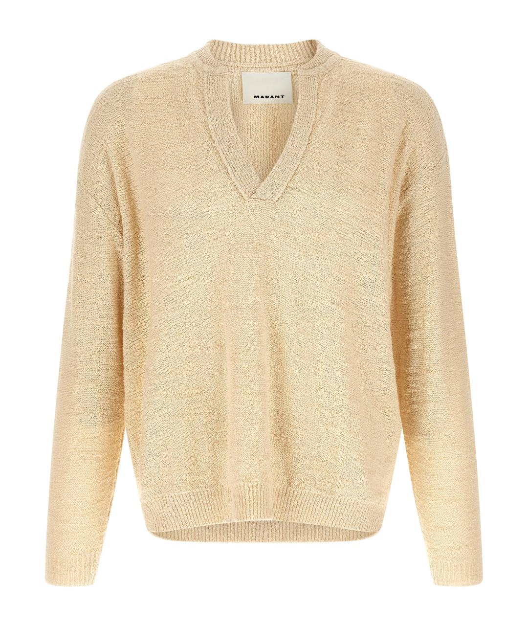 ISABEL MARANT Бежевый хлопковый джемпер / свитер, фото 1