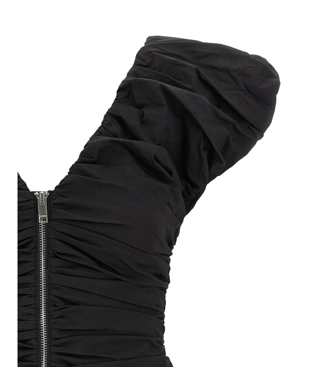 GANNI Черная хлопковая майка, фото 3