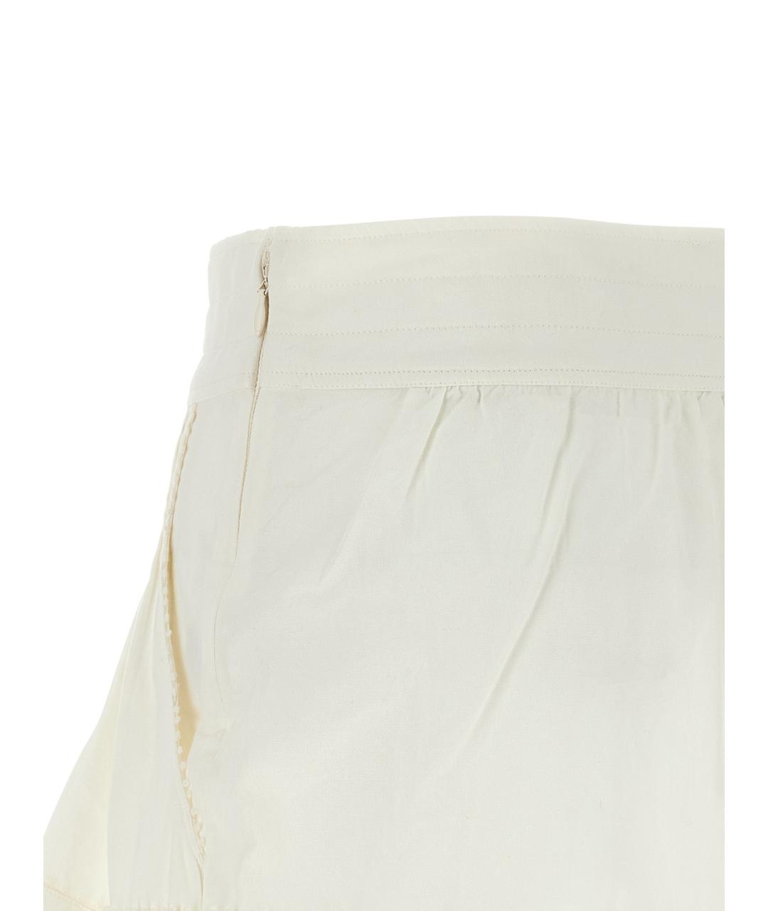 ISABEL MARANT Белые хлопковые шорты, фото 4