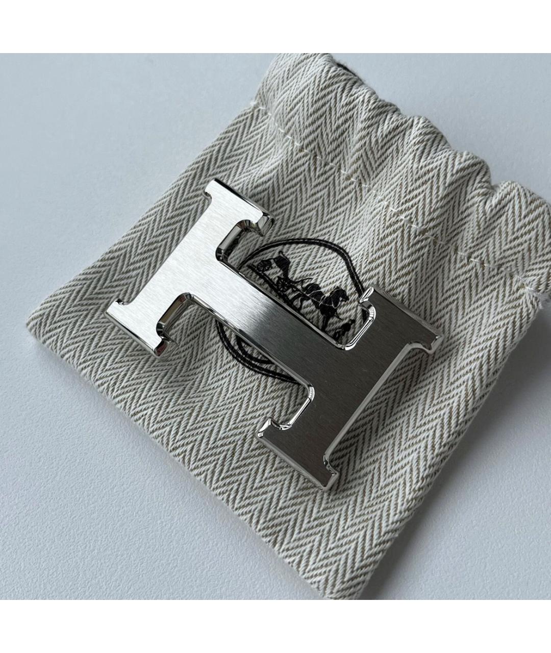 HERMES Оранжевый кожаный ремень, фото 8