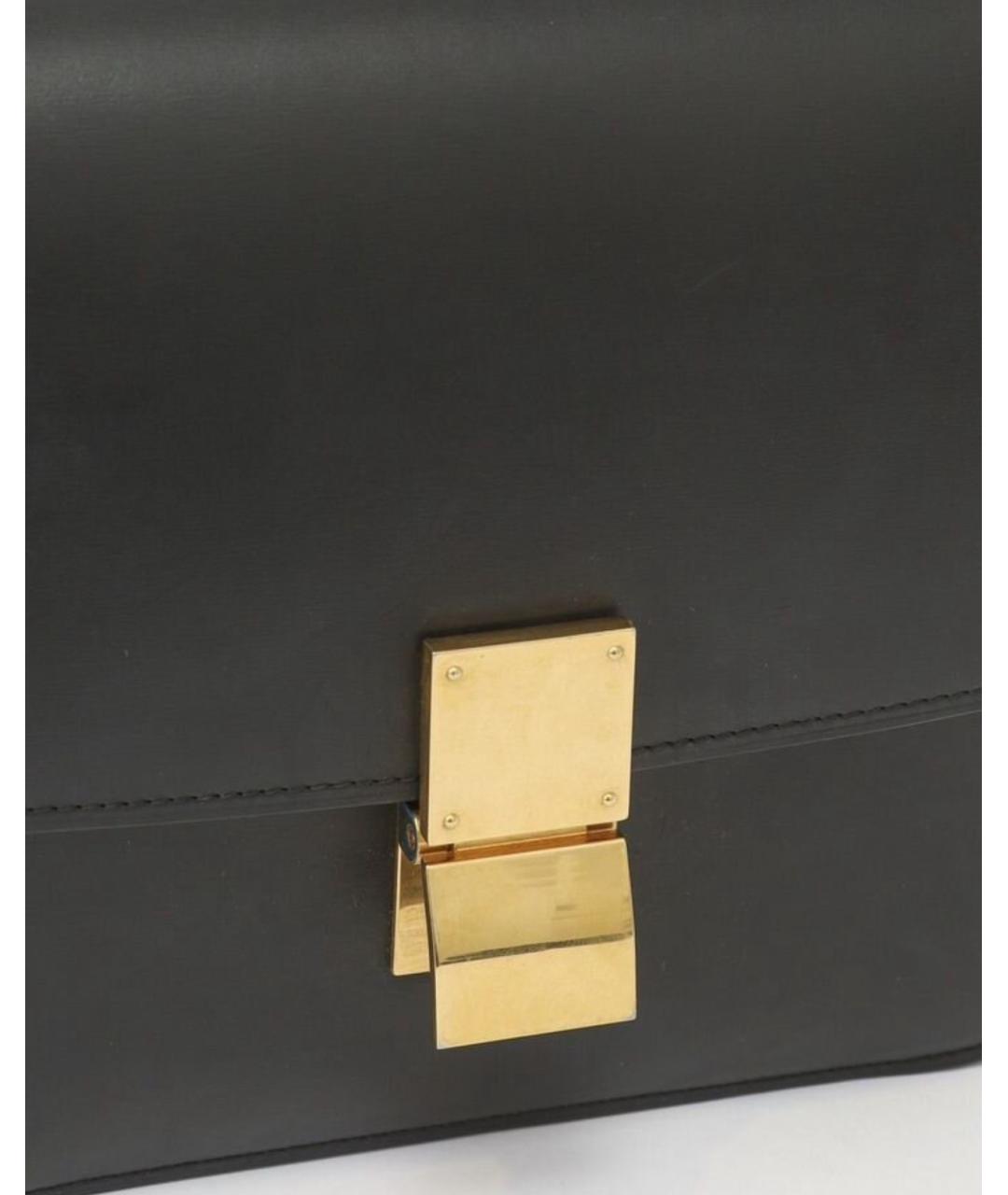 CELINE Черная кожаная сумка через плечо, фото 3