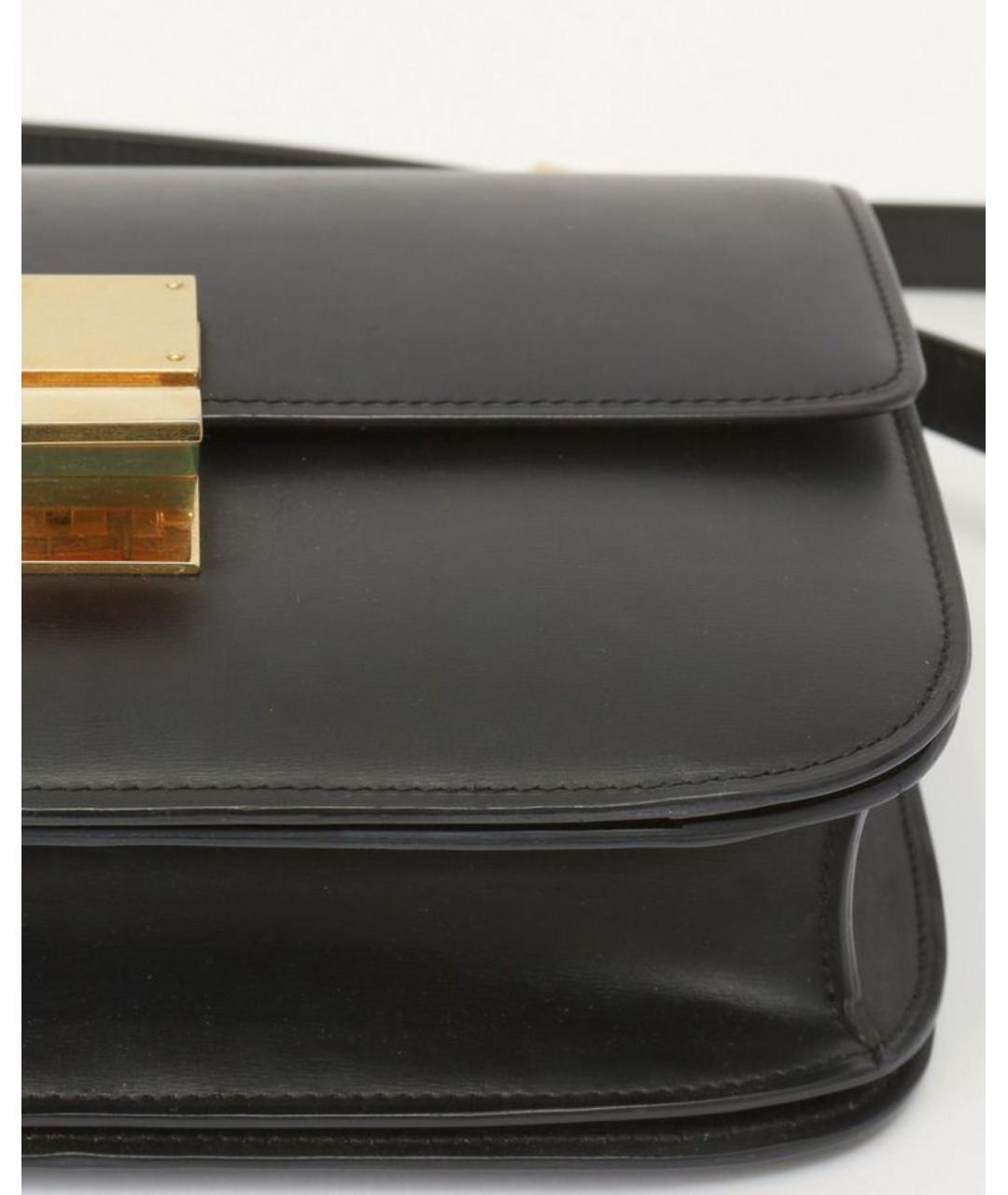 CELINE Черная кожаная сумка через плечо, фото 7