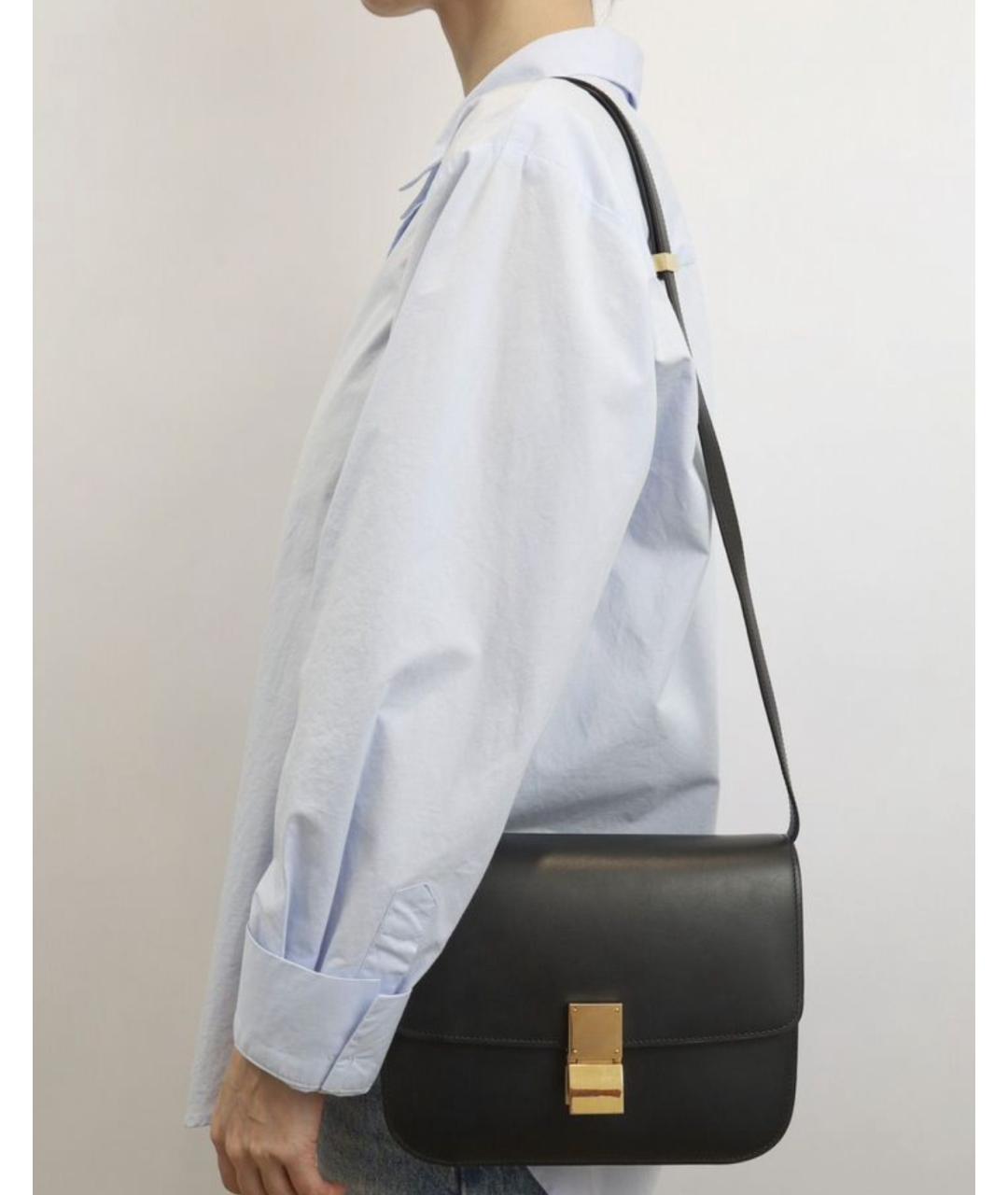 CELINE Черная кожаная сумка через плечо, фото 8