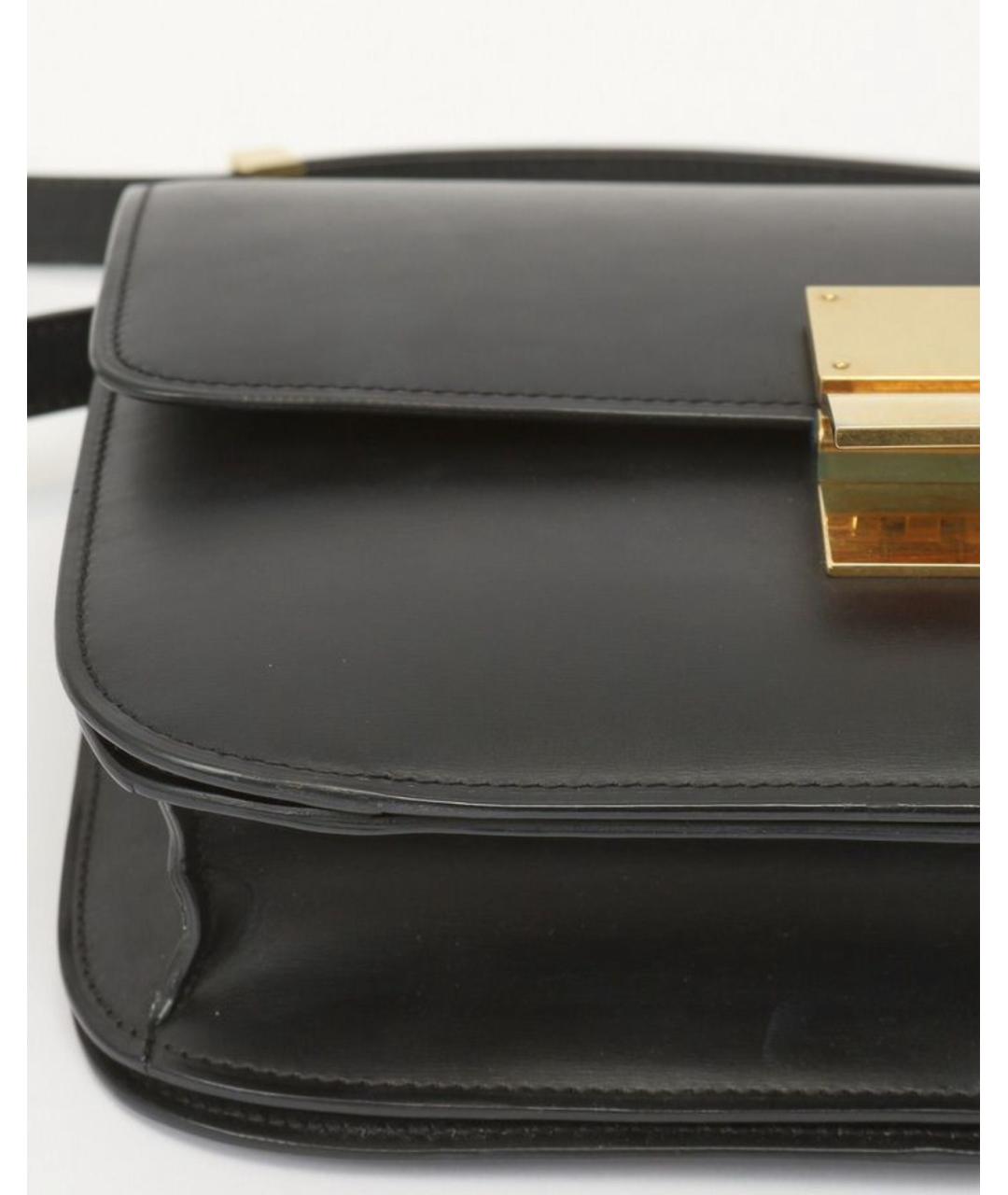 CELINE Черная кожаная сумка через плечо, фото 5