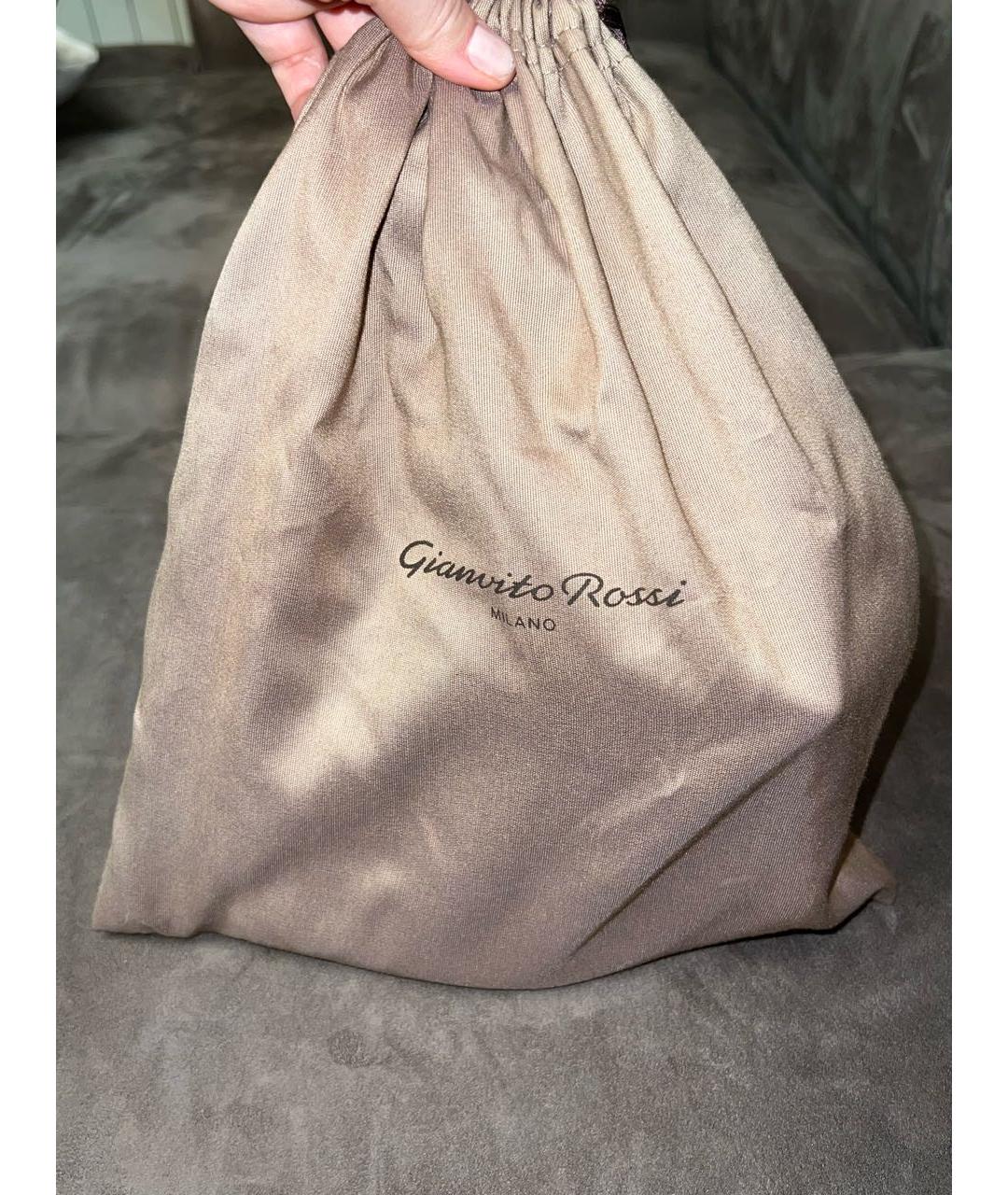 GIANVITO ROSSI Коричневые замшевые туфли, фото 7