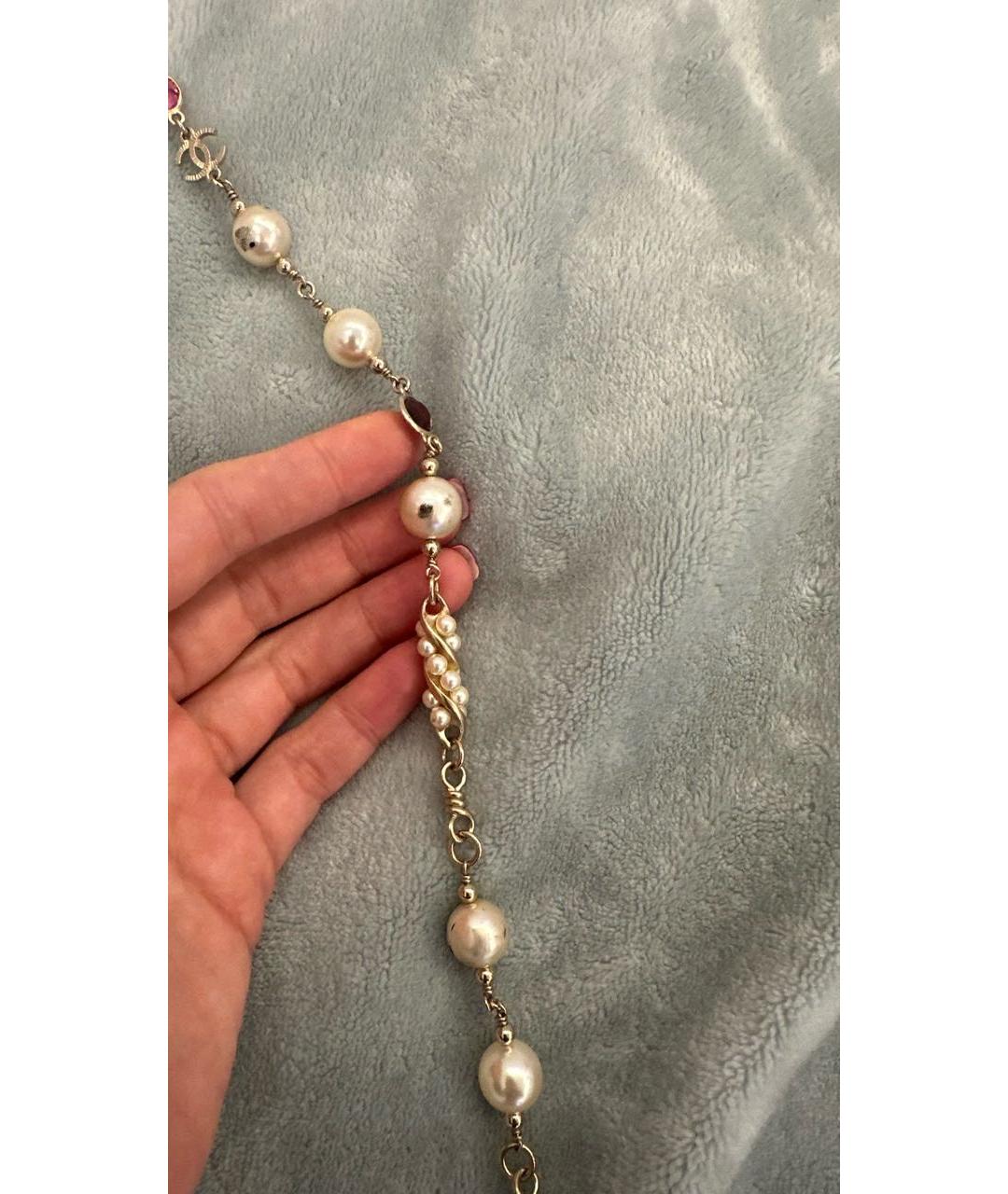 CHANEL Золотое жемчужное колье, фото 4