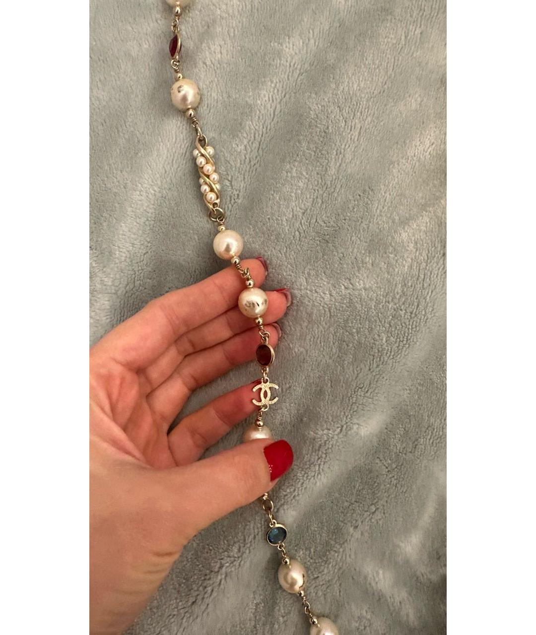 CHANEL Золотое жемчужное колье, фото 5