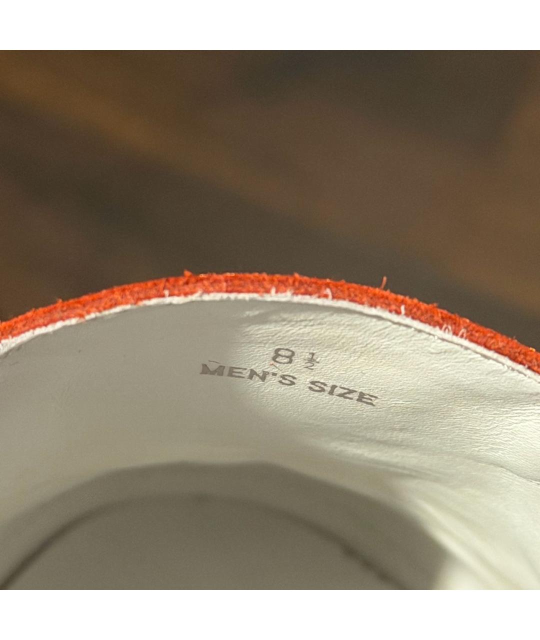 TOD'S Красные замшевые низкие кроссовки / кеды, фото 5