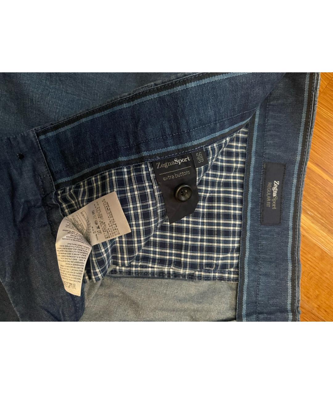 ERMENEGILDO ZEGNA XXX Синие хлопковые шорты, фото 4