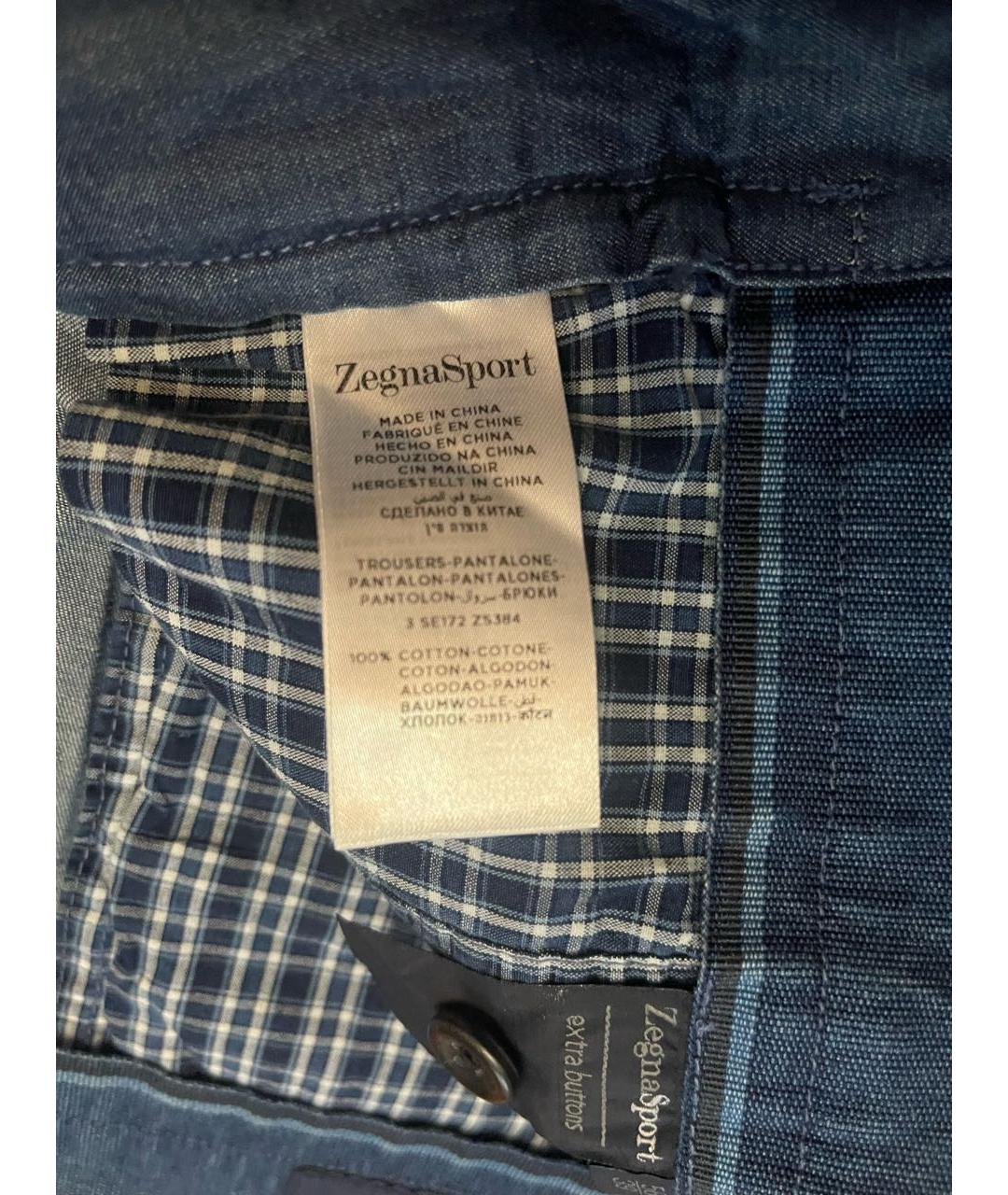 ERMENEGILDO ZEGNA XXX Синие хлопковые шорты, фото 5