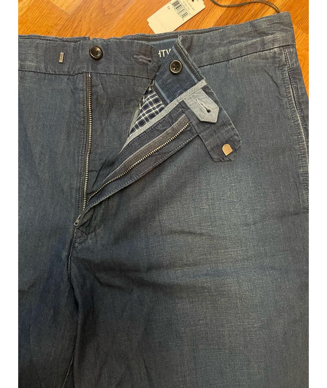 ERMENEGILDO ZEGNA XXX Синие хлопковые шорты, фото 2